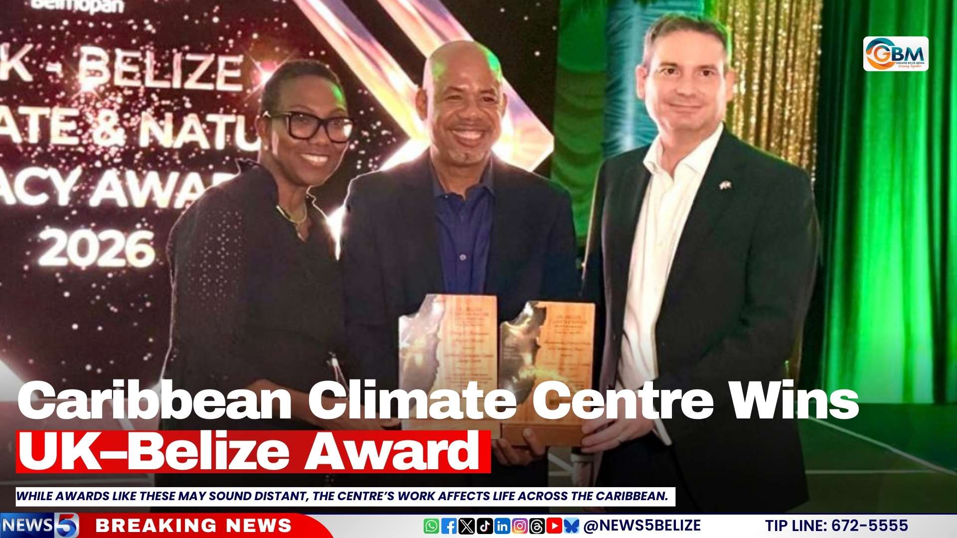 Caribbean Climate Centre Wins UK–Belize Award