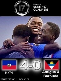 U-17 World Cup Qatar 2026 Qualifier : Haiti defeats Antigua and Barbuda [4-0]