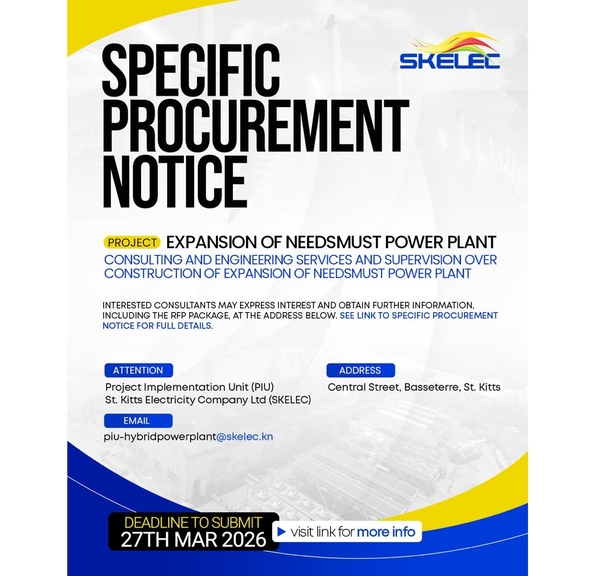 Request for Proposals (RFP) for Engineering Consulting Services for Expansion of Needsmust Power Plant