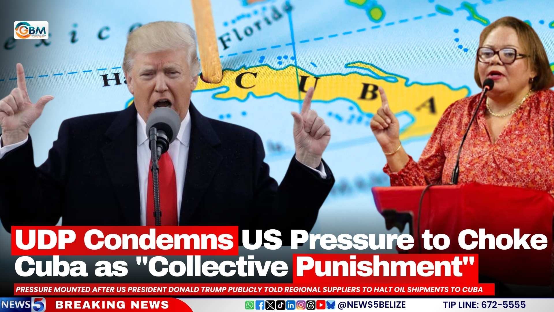 UDP Condemns US Pressure to Choke Cuba as “Collective Punishment”