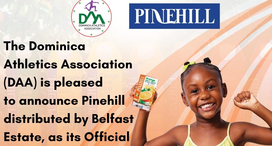 Pinehill announced as Wellness Partner by Dominica Athletics Association