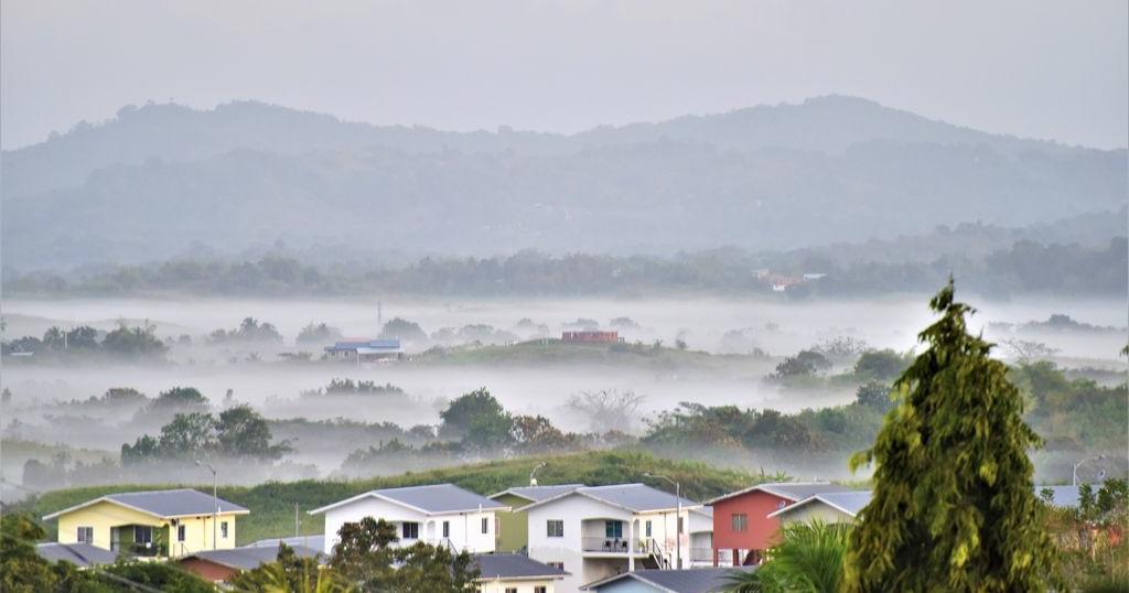 What caused this sea of fog