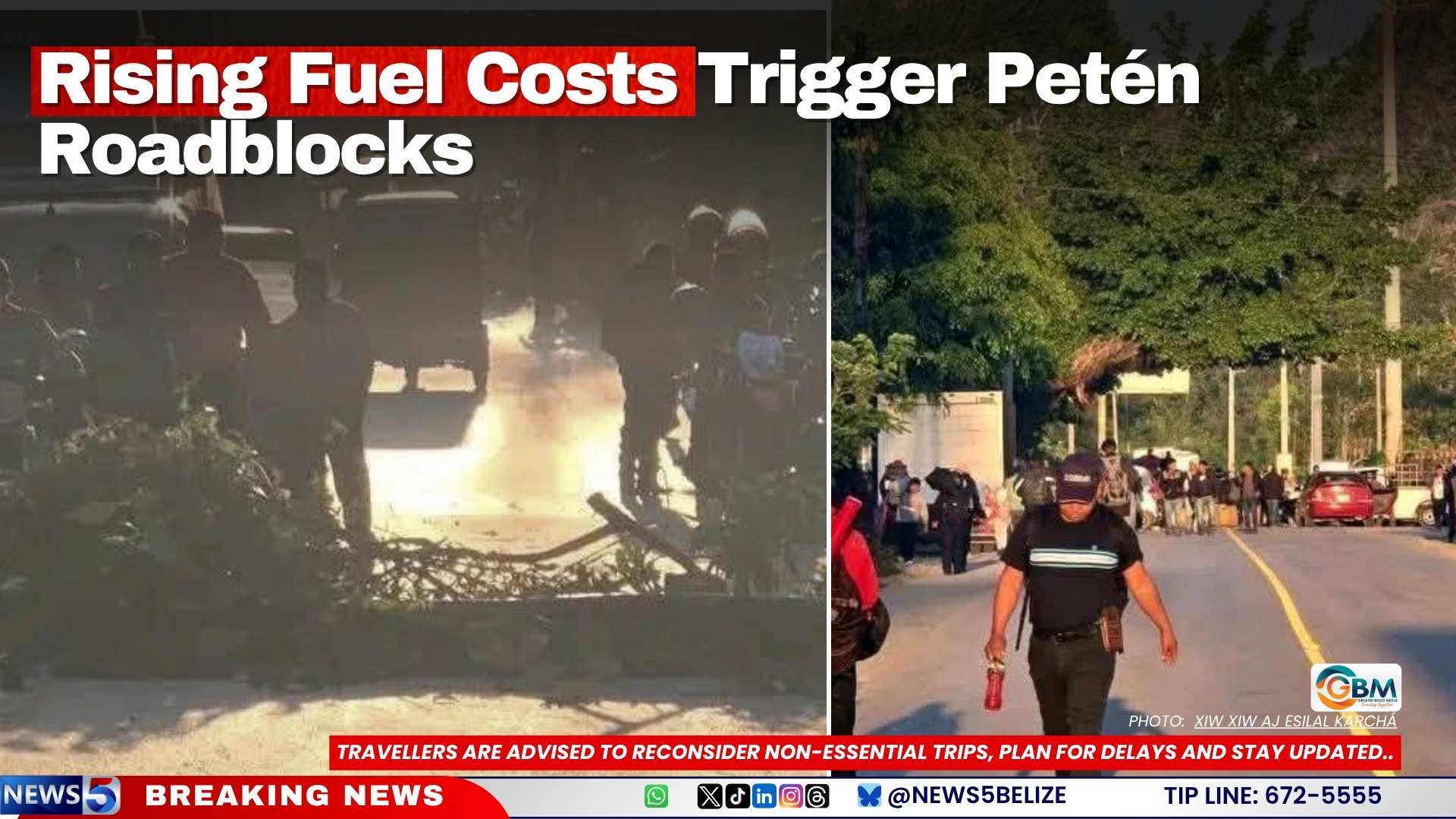 Rising Fuel Costs Trigger Petén Roadblocks
