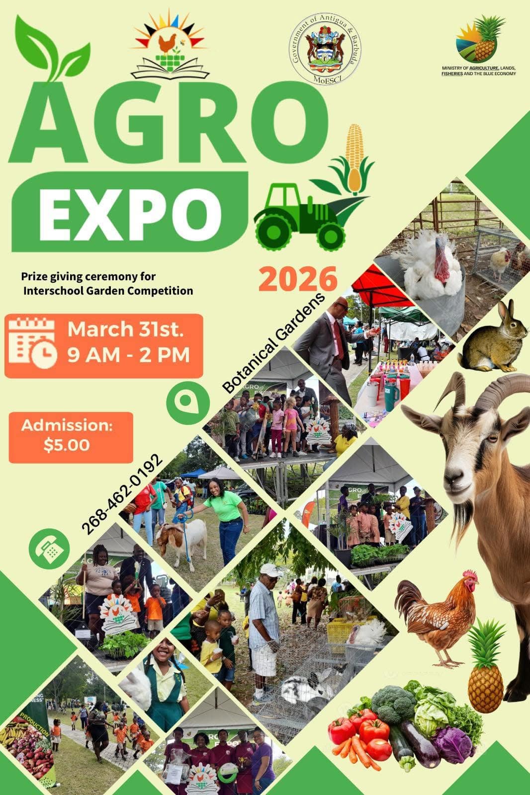 Agro Expo 2026 Set for March 31 at Botanical Gardens