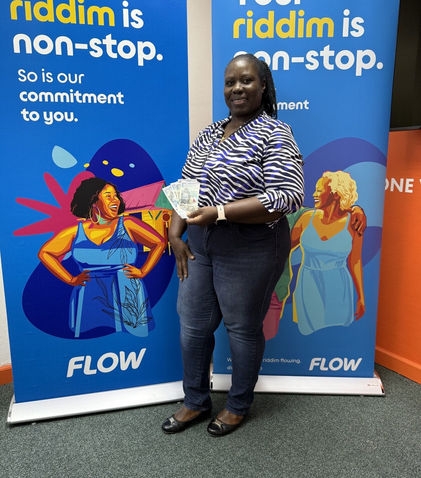 Tamara Roberts Wins $500 in Flow’s Riddim and Rewards Promotion