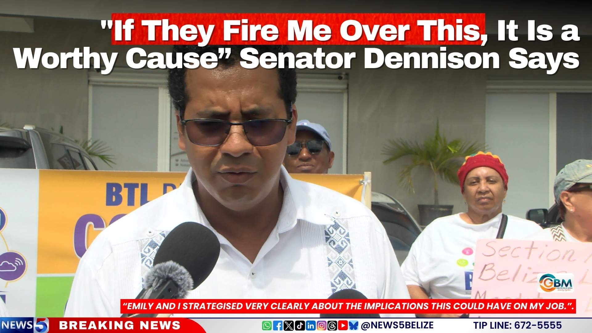 “If They Fire Me Over This, It Is a Worthy Cause” Senator Dennison Says