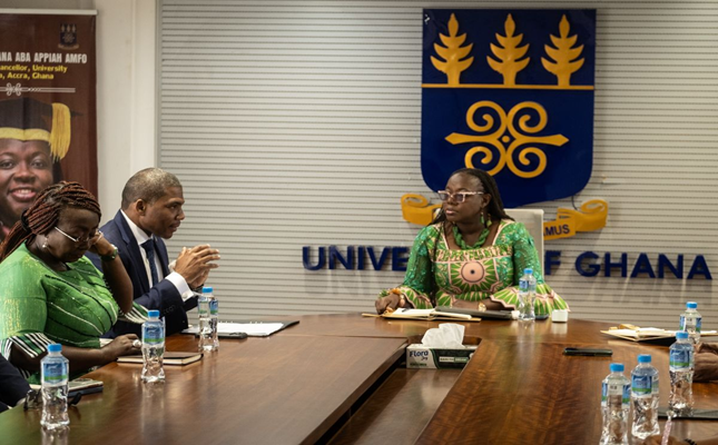 Prime Minister Drew engages University of Ghana leadership to advance education and research cooperation