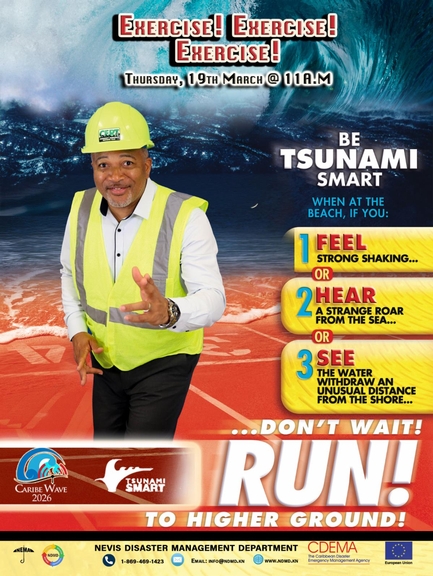 Participation in the Regional Caribe Wave Tsunami Exercise—Thursday, 19th March 2026