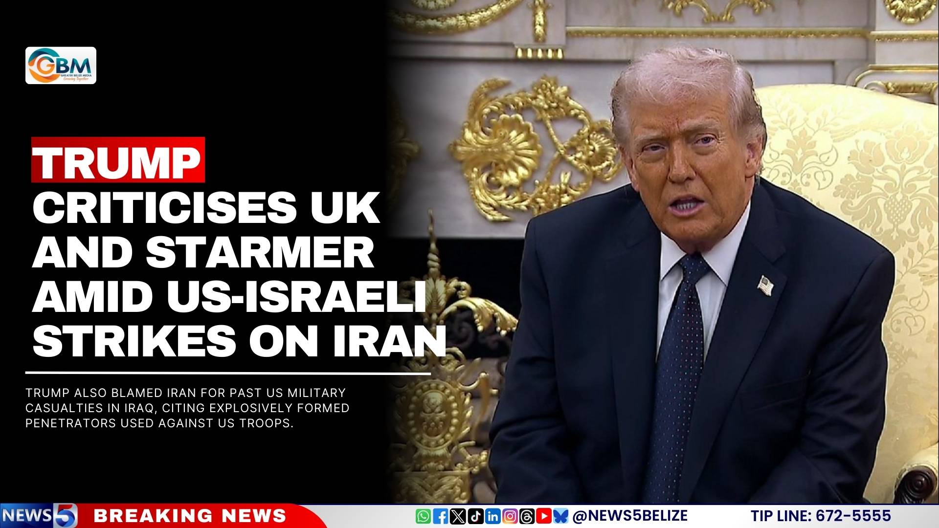 Trump Criticises UK and Starmer Amid US-Israeli Strikes on Iran