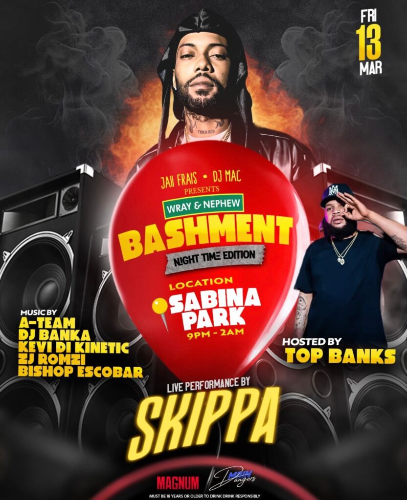 Skippa and Top Banks to excite patrons at Jaii Frais and DJ Mac’s Bashment