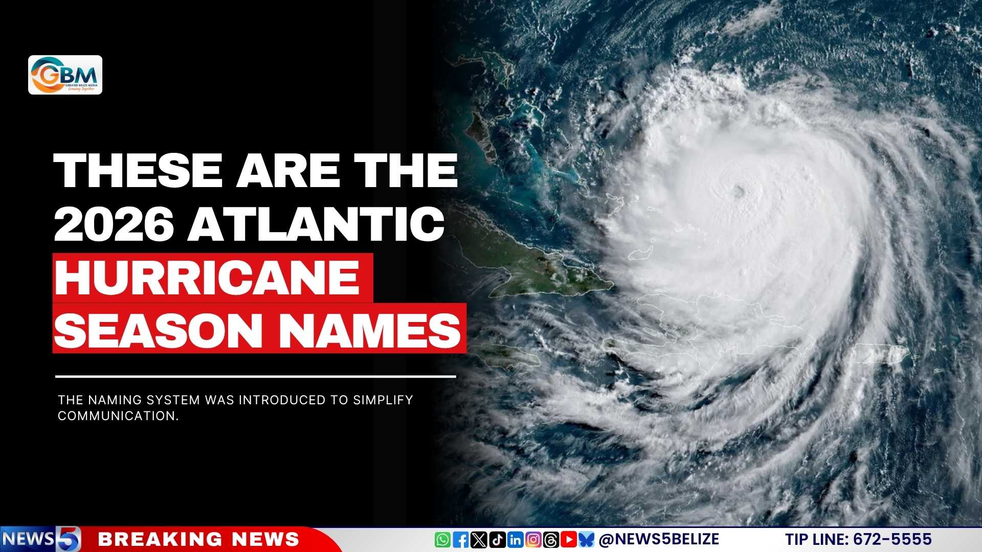 These Are The 2026 Atlantic Hurricane Season Names