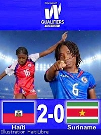World Cup Qualifiers Brazil 2027 : Victory [2-0] for the Grenadières against Suriname
