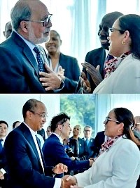 Diplomacy : Official ceremony to greet the new Haitian Chancellor