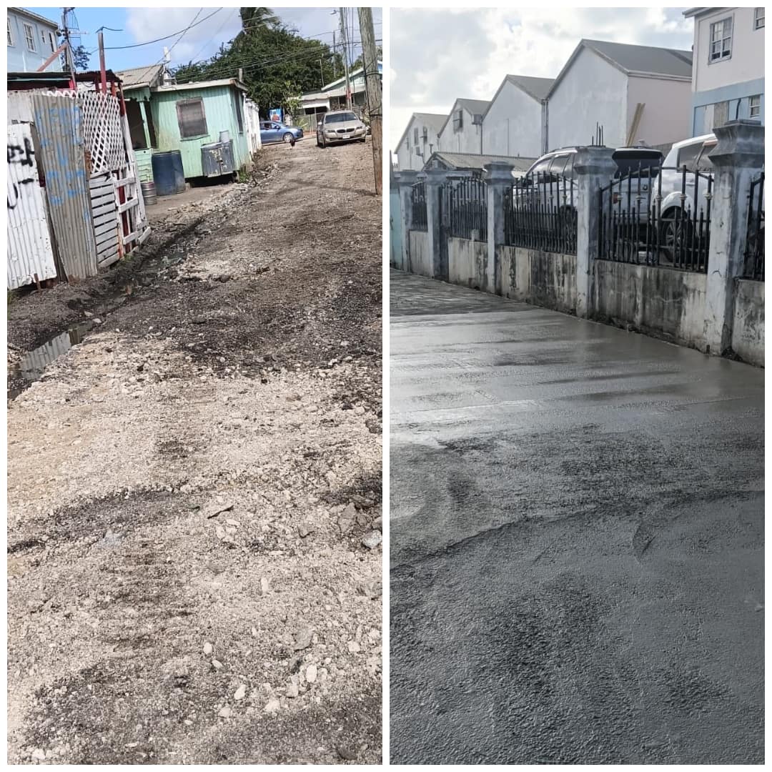 PHOTOS: Lower Ottos Road Upgrade Moves Ahead as Constituency Improvements Continue