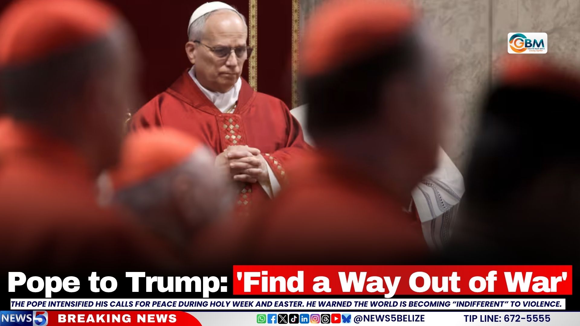Pope to Trump: ‘Find a Way Out of War’
