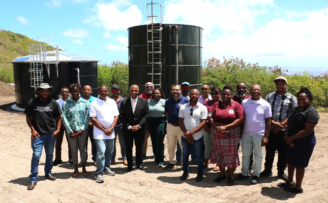 Food Security in Nevis Strengthened with Donation of Water Tank, Shade House and Storage Facility