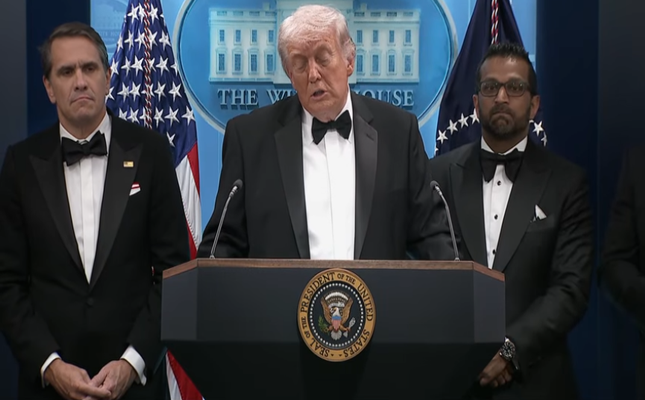 US President rushed from event after gunshots reported