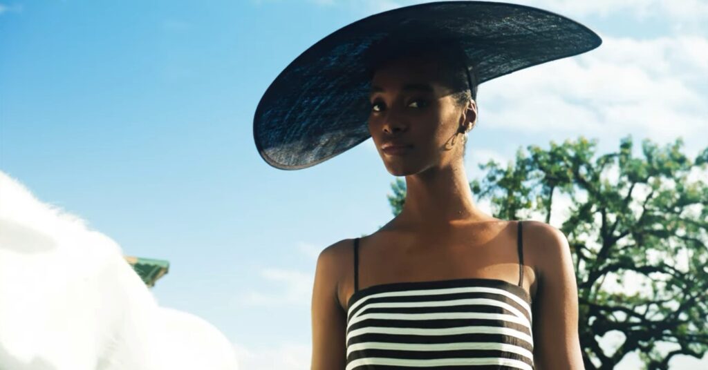 Jamaican model serves raceday glamour in new campaign by British retailer Phase Eight