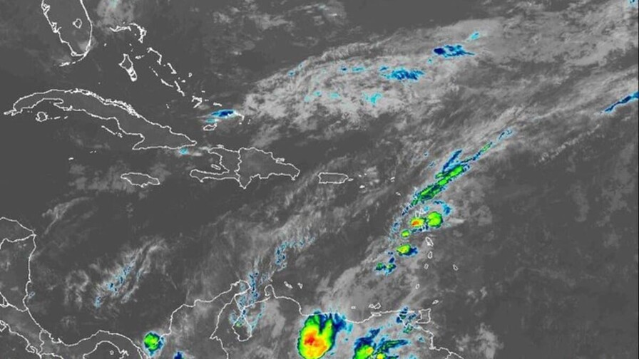 A trough will generate downpours and thunderstorms across much of the country this Sunday.
