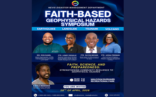 NDMD to Host Faith-Based Geophysical Hazards Symposium
