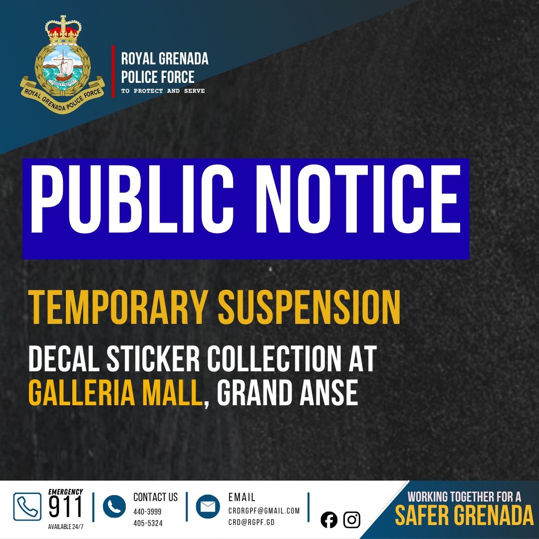 Temporary suspension – Decal sticker collection at Galleria Mall