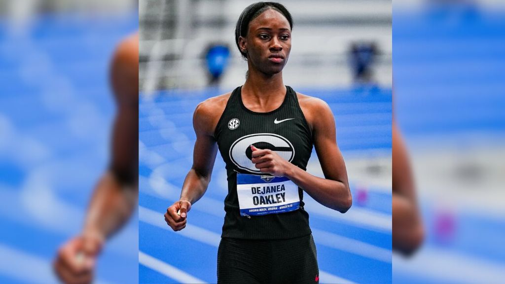 Oakley sets facility record to lead qualifying for NCAA National Championships