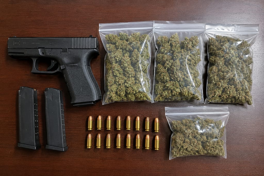 Police Seize Firearm, Ammunition and Cannabis During Red Hill Raids