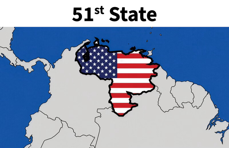 Trump posts graphic of Venezuela as 51st US state