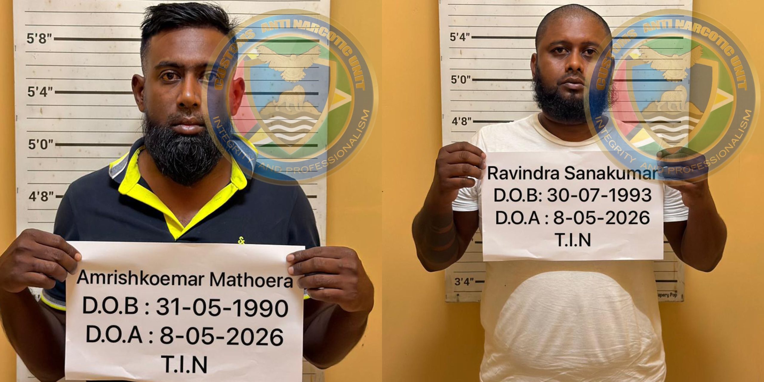 Surinamese, Guyanese arrested with Europe-bound cocaine in Corentyne- CANU