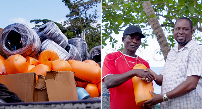 Volcano-affected fishers get equipment ULP stored since 2022