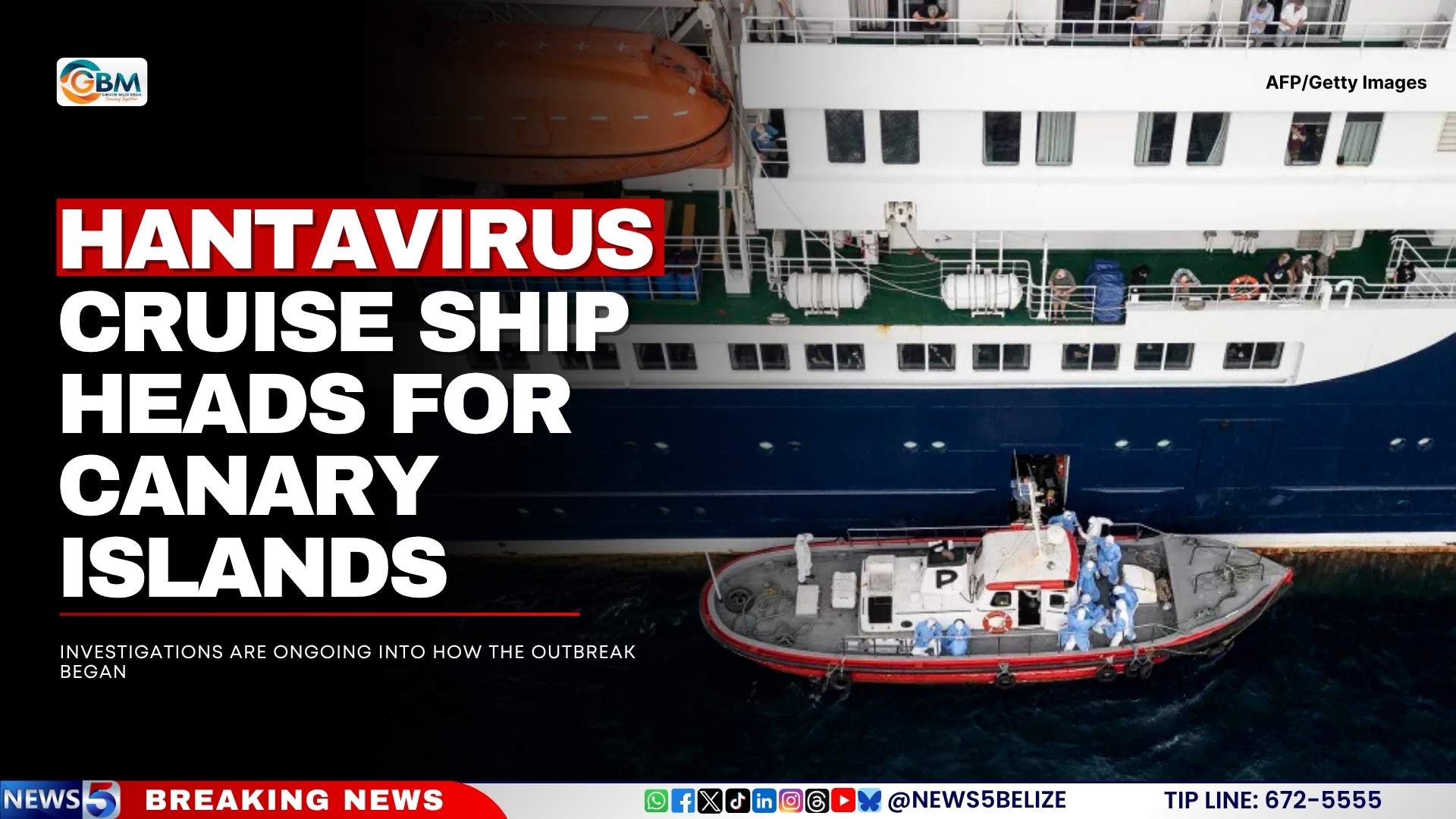 Hantavirus Cruise Ship Heads for Canary Islands as Global Contact Tracing Expands