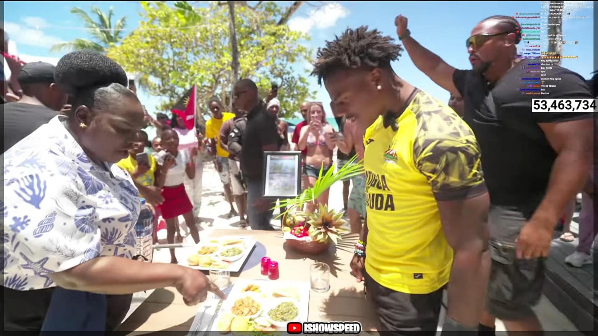 WATCH: Ishowspeed reacts after trying famous Antiguan food