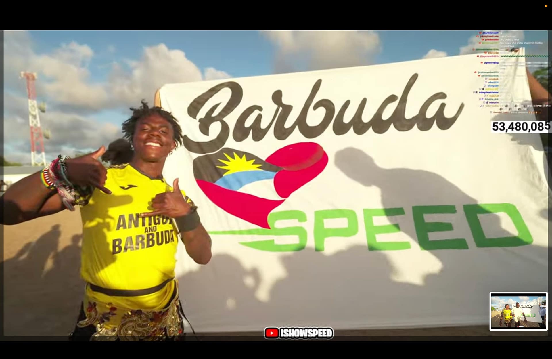 IshowSpeed feasts on Deer and Turtle meat in Barbuda for the first time