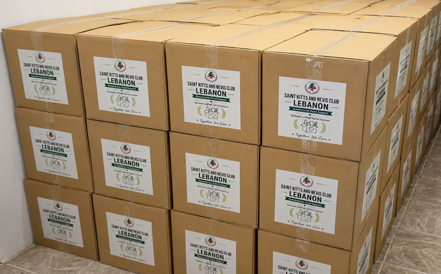 St. Kitts and Nevis Club Lebanon Distributes Humanitarian Food Boxes to Families Displaced by the Conflict in Lebanon