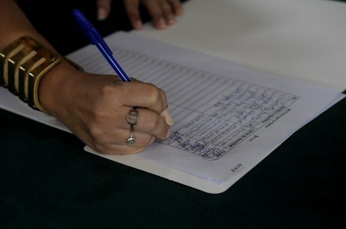 A signature for the Homeland, sovereignty, and peace