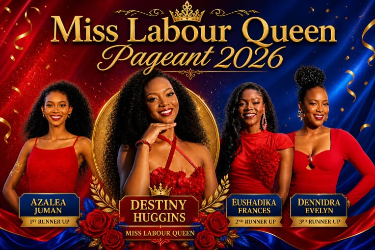 Destiny Huggins crowned Miss Labour Queen 2026 in St Kitts and Nevis – WIC News