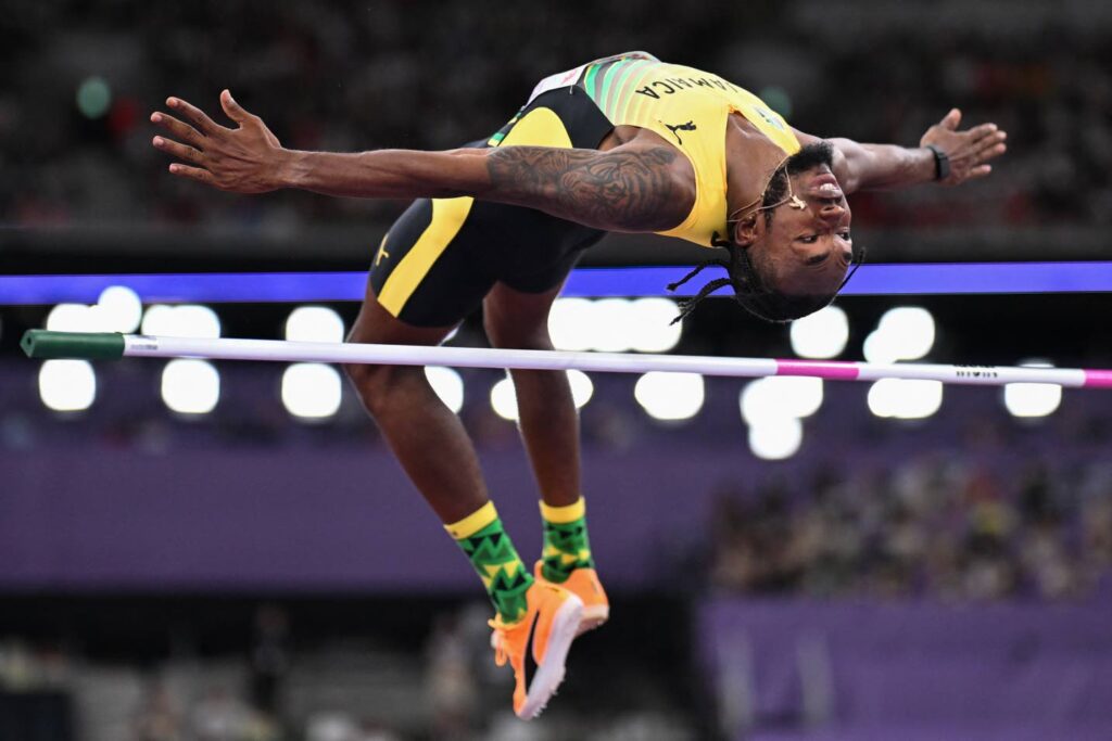 Romaine Beckford wins third high jump title