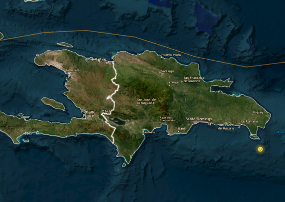 An earthquake was recorded in the Dominican Republic.