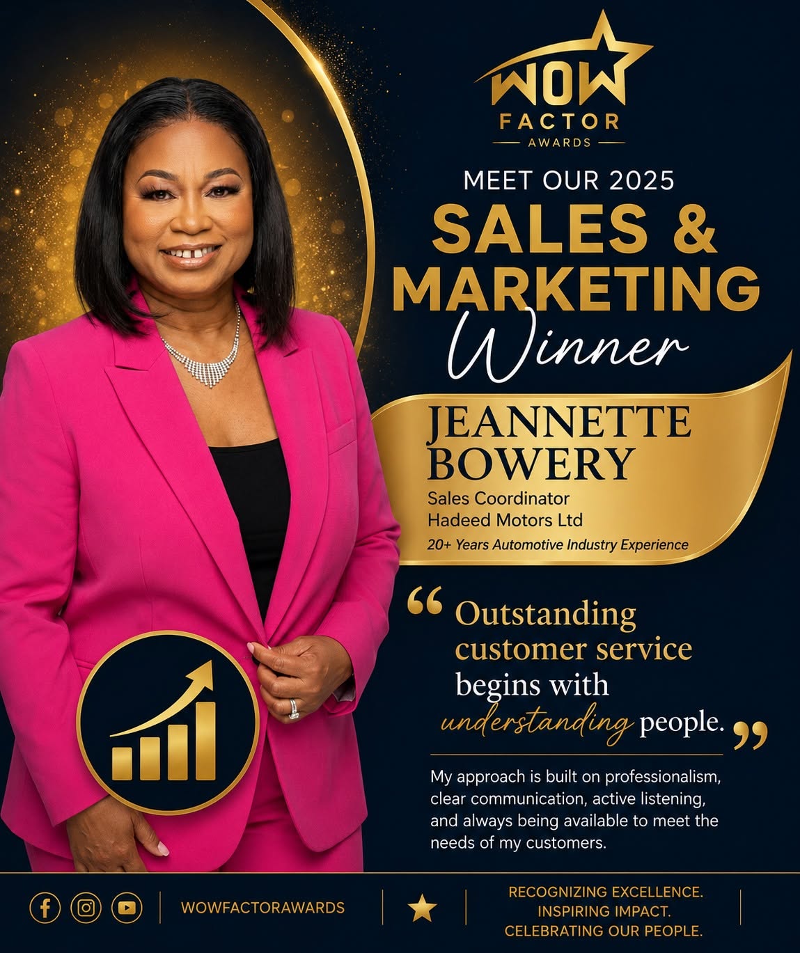 Jeannette Bowery Wins 2025 WOW Factor Award for Sales and Marketing