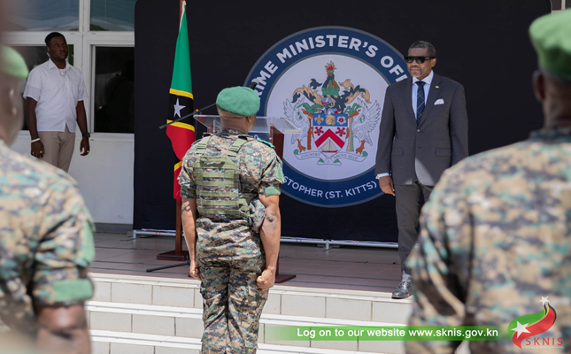 Prime Minister Drew Salutes Defence Force as New Combat Uniform Debuts