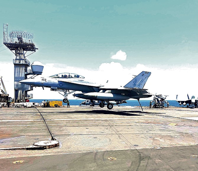 US Ambassador hosts local leaders aboard USS Nimitz
