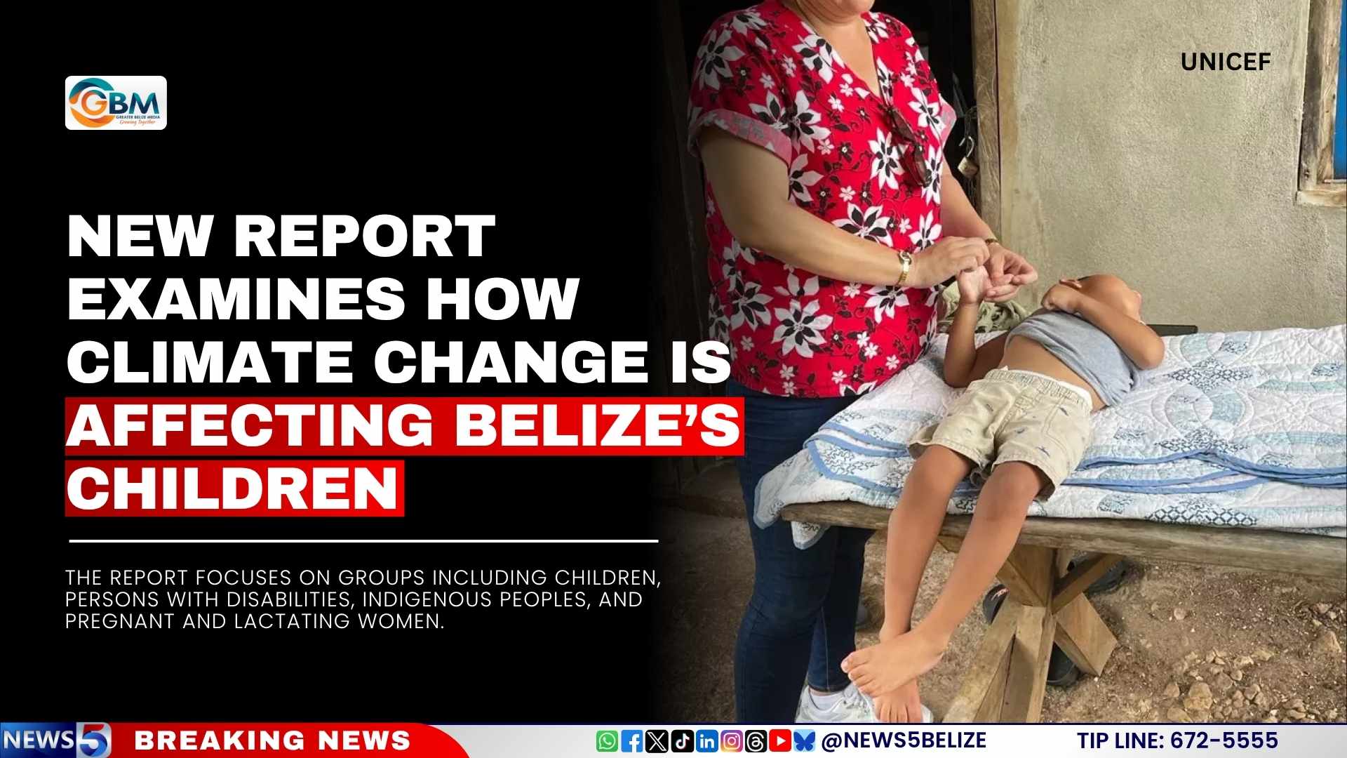 New Report Examines How Climate Change Is Affecting Belize’s Children