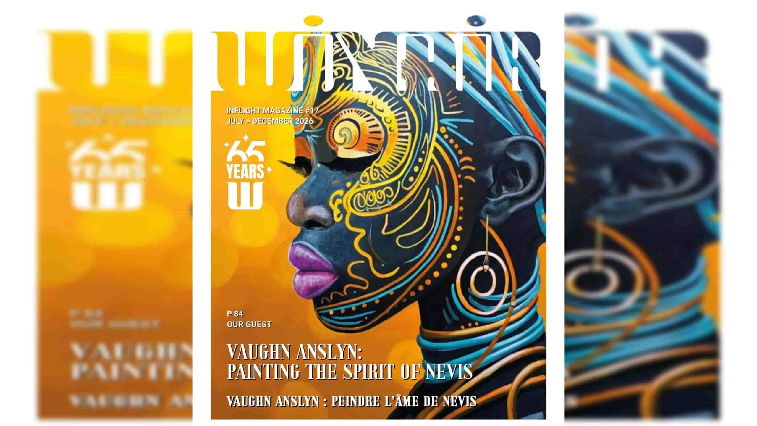 Nevisian artist Vaughn Anslyn featured on WINAIR’s inflight magazine cover – WIC News