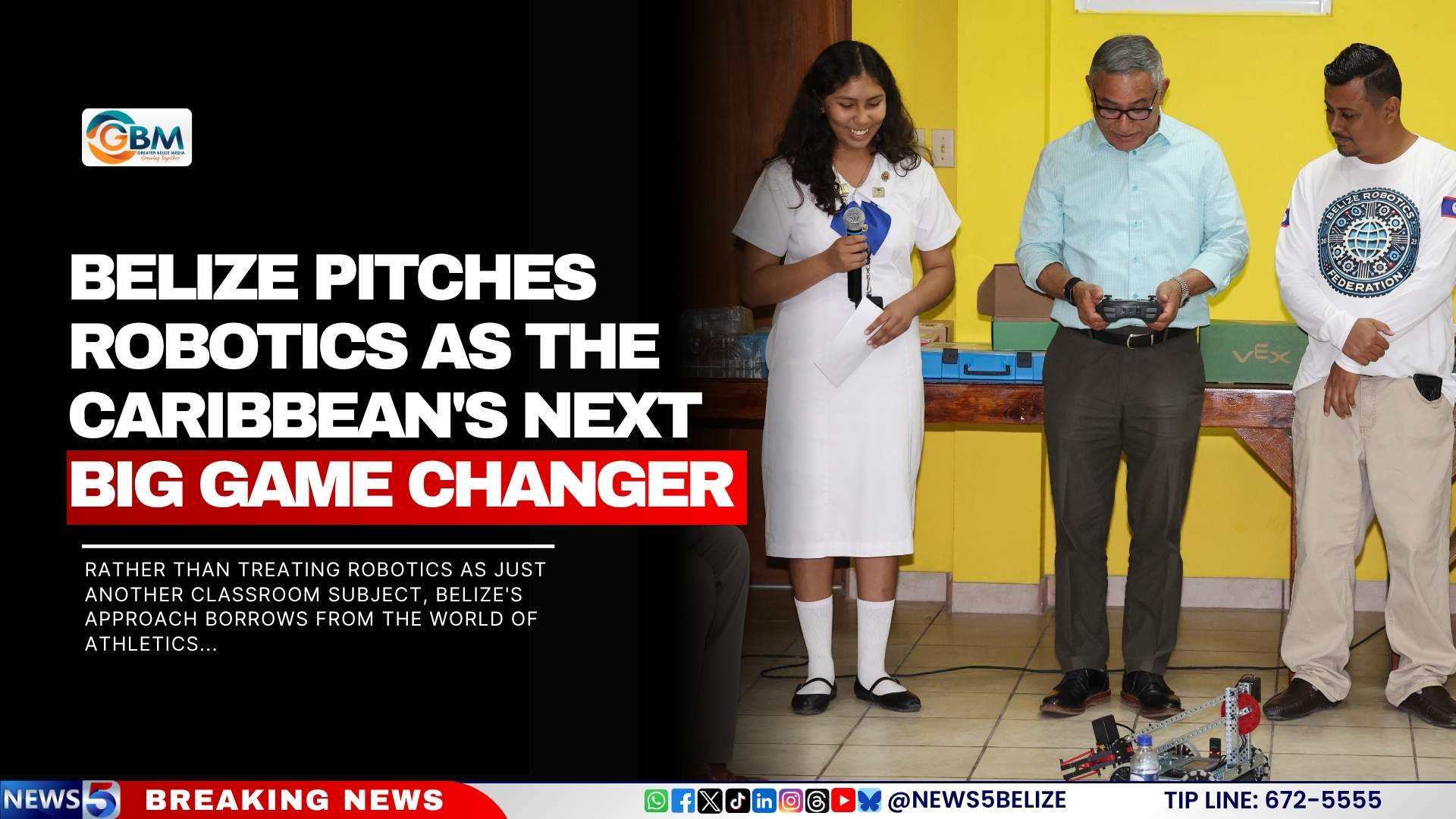 Belize Pitches Robotics as the Caribbean’s Next Big Game Changer