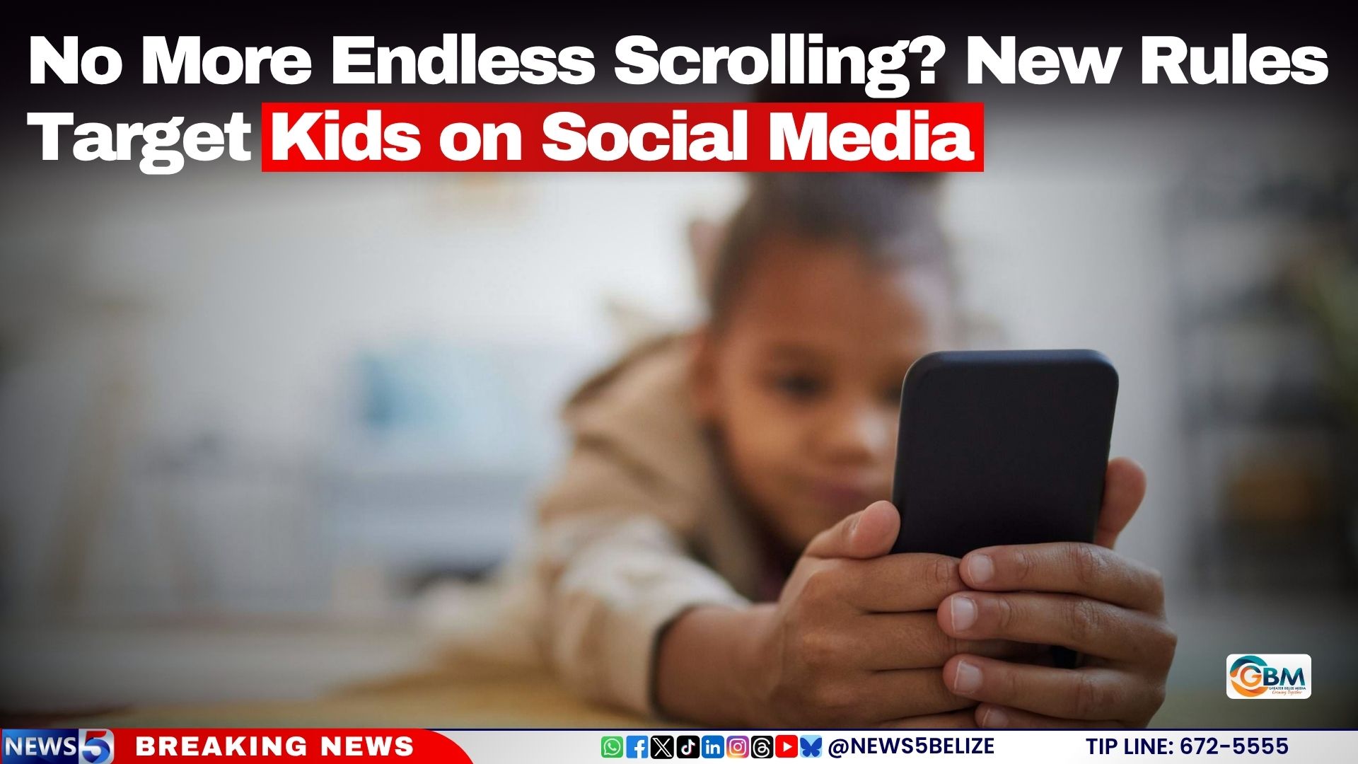 No More Endless Scrolling? New Rules Target Kids on Social Media
