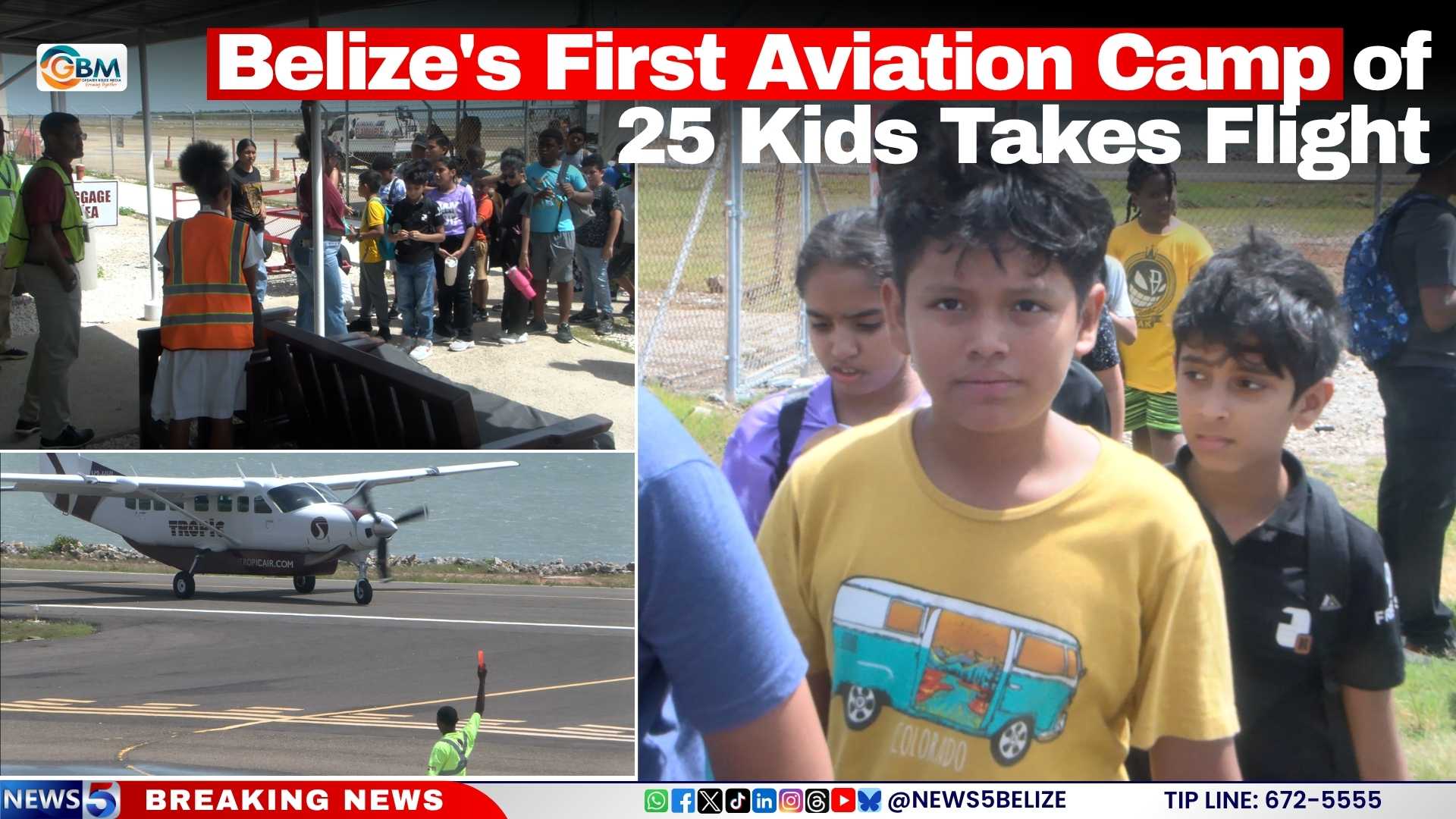 Belize’s First Aviation Camp of 25 Kids Takes Flight