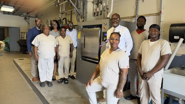 Sir Lester Bird Medical Centre Invests US$90,000 in Laundry Upgrade