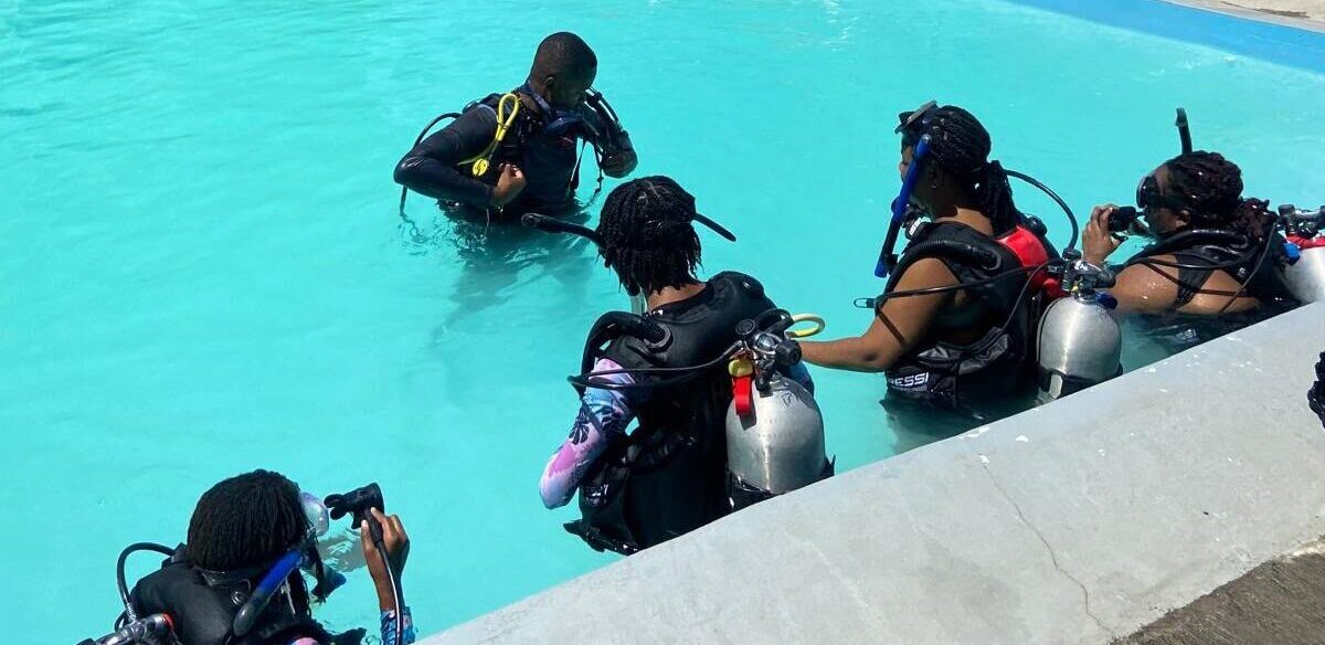 Women and girls take the plunge at Dominica’s inaugural Women’s Dive Day