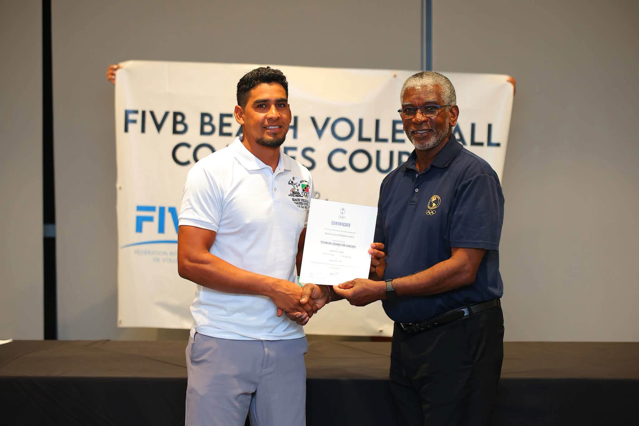 Braulio Estrada López Completes ECVA Beach Volleyball Coaches Course