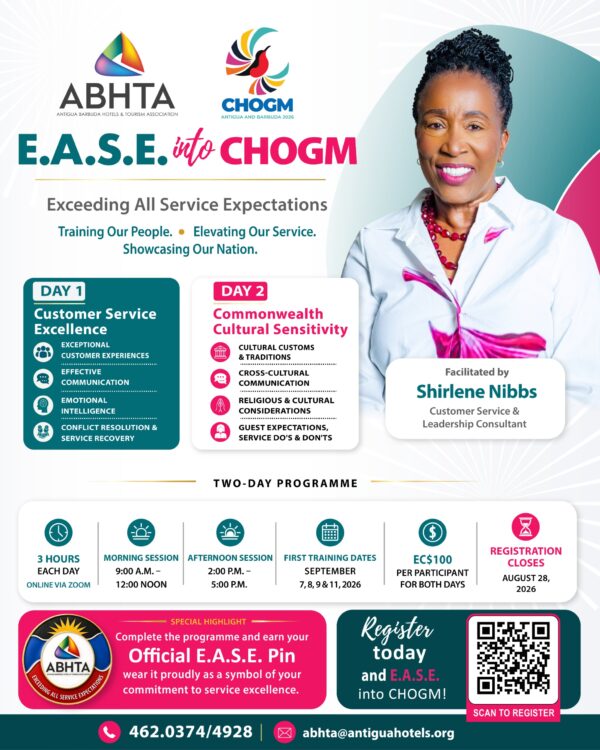ABHTA Launches Enhanced Customer Service and Cultural Awareness Training to Prepare Antigua and Barbuda for CHOGM